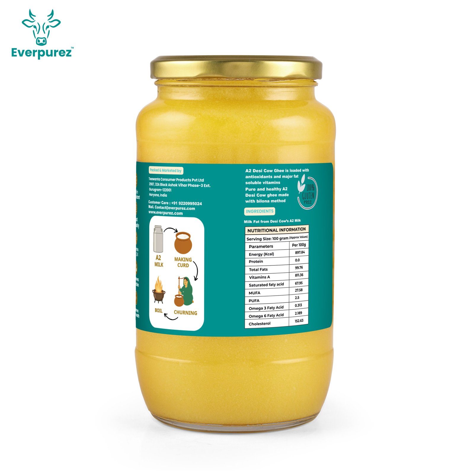 A2 Desi Cow Ghee 1000ml - Image 5