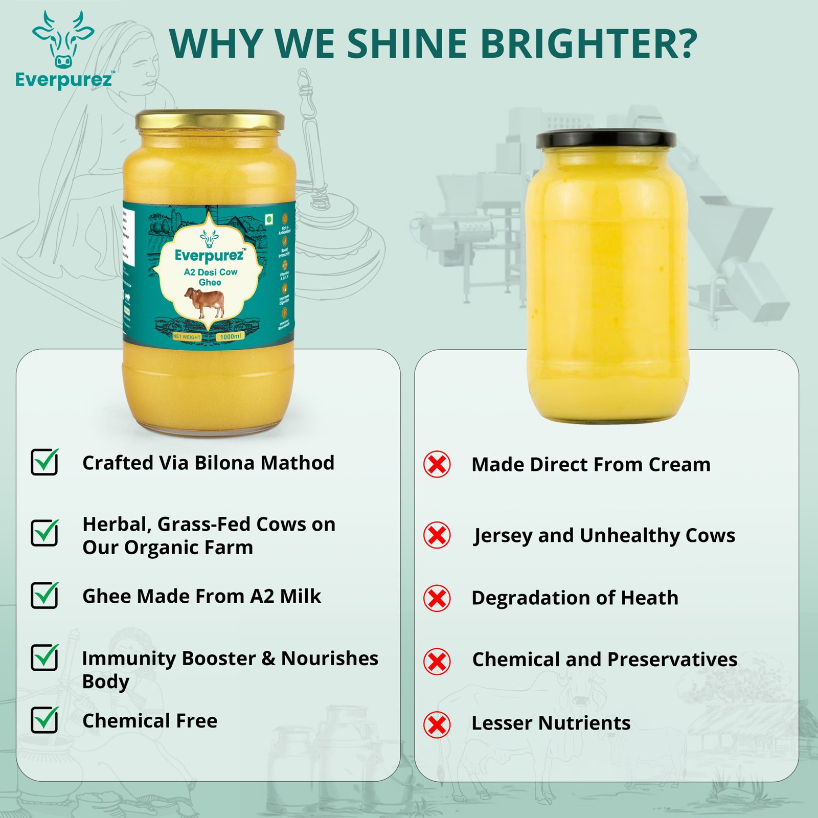 A2 Desi Cow Ghee 1000ml - Image 8